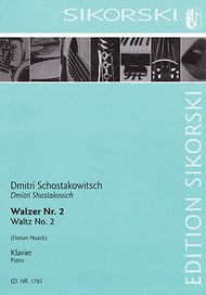 Waltz No. 2 piano sheet music cover